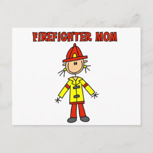 Firefighter Mum Tshirts and Gifts Postcard