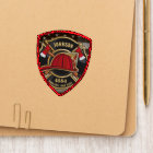 Firefighter NAME Fireman Fire Department USA Flag