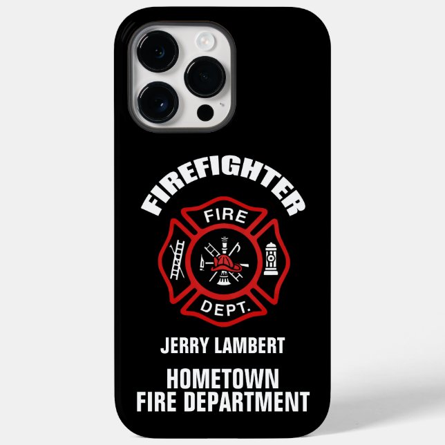 Firefighter Name Template Case-Mate iPhone Case (Back)