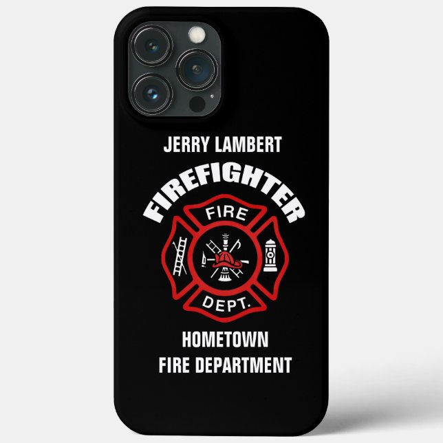 Firefighter Name Template Case-Mate iPhone Case (Back)