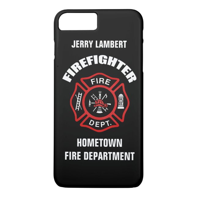 Firefighter Name Template Case-Mate iPhone Case (Back)