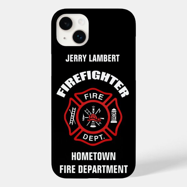 Firefighter Name Template Case-Mate iPhone Case (Back)