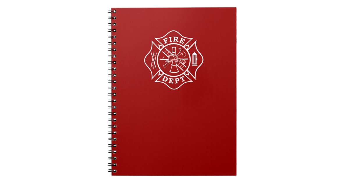 Firefighter Notebook Zazzle