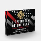 Firefighter of the Year Employee Logo Red Line