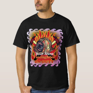 Firefighter On Duty firefighters t-shirt