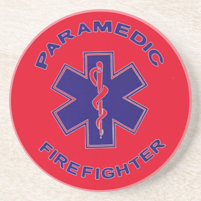 Firefighter Paramedic Coaster (Front)