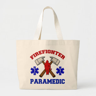 Firefighter Paramedic Large Tote Bag