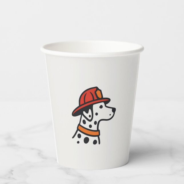 Firefighter Party Paper Cup (Back)