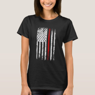 Firefighter Patriotic USA American Flag Firefighti T-Shirt