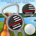 Firefighter Personalised Fire Thin Red Line Flag Divot Tool<br><div class="desc">Are you looking for a unique and personalised gift for the golfer in your life who also happens to be a firefighter or a supporter of the fire department? Look no further! Our collection of golf gifts combines the love for golf with the admiration for our brave firemen and women....</div>