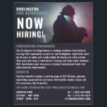 Firefighter Portrait, Firefighter Recruitment Flyer<br><div class="desc">Firefighter Portrait,  Firefighter Recruitment Flyer by The Business Card Store.</div>