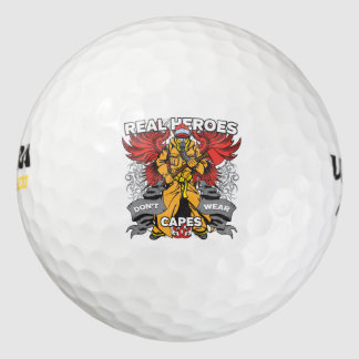 Firefighter Real Heroes Golf Balls
