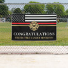 Firefighter Red Line Flag Fire Academy Graduation