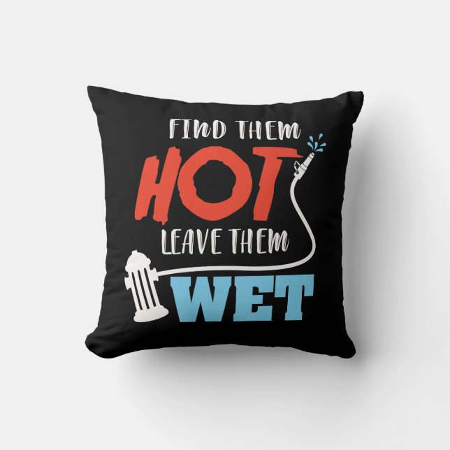 Firefighter Rescuer Human Rescuer Flames Fire Cushion (Front)