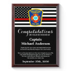 Firefighter Retirement Custom Logo Thin Red Line