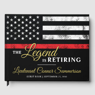 Firefighter Retirement Fire Department Fireman Guest Book