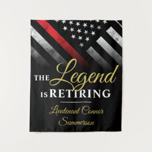 Firefighter Retirement Fire Department Fireman Tapestry