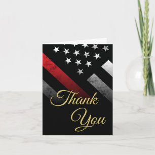 Firefighter Retirement Fire Department Fireman Thank You Card