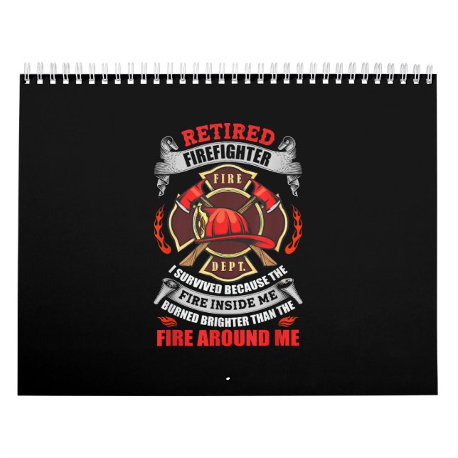 Firefighter Retirement Gifts For Men 2021 Quotes Calendar (Cover)