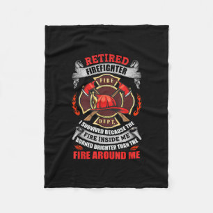 Firefighter Retirement Gifts For Men 2021 Quotes Fleece Blanket