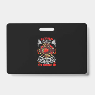 Firefighter Retirement Gifts For Men 2021 Quotes ID Badge