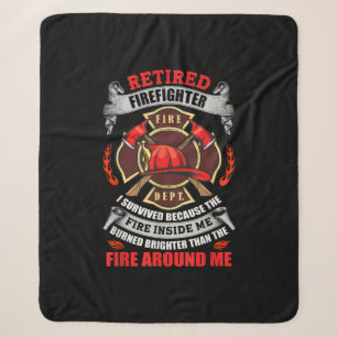Firefighter Retirement Gifts For Men 2021 Quotes Sherpa Blanket