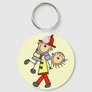 Firefighter Saving Lives T-shirts and Gifts Key Ring