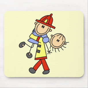 Firefighter Saving Lives T-shirts and Gifts Mouse Pad