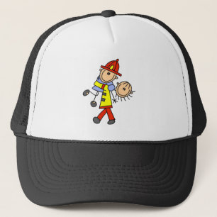 Firefighter Saving Lives T-shirts and Gifts Trucker Hat