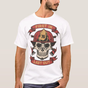 Firefighter skull T-Shirt