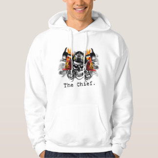 Firefighter Skulls: The Chief. Hoodie