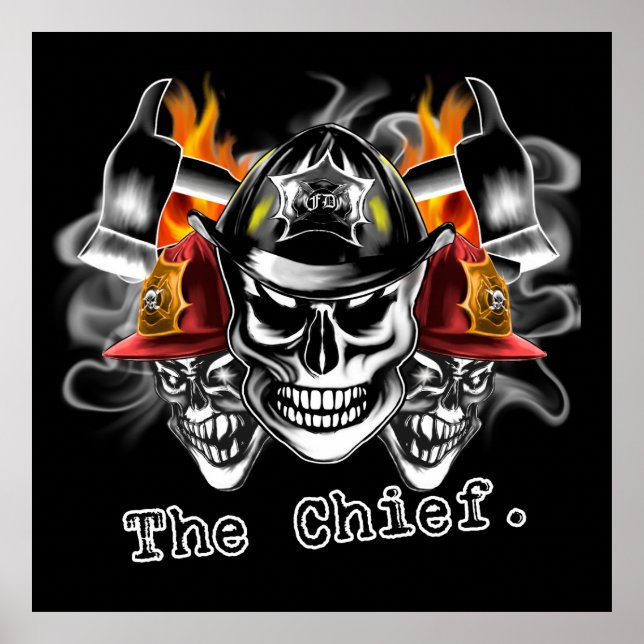 Firefighter Skulls: The Chief. Poster (Front)