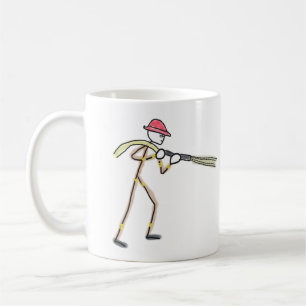 Firefighter Stickman Coffee Mug