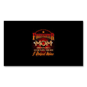 Firefighter Support - Fireman Proud Mum Magnetic Business Card