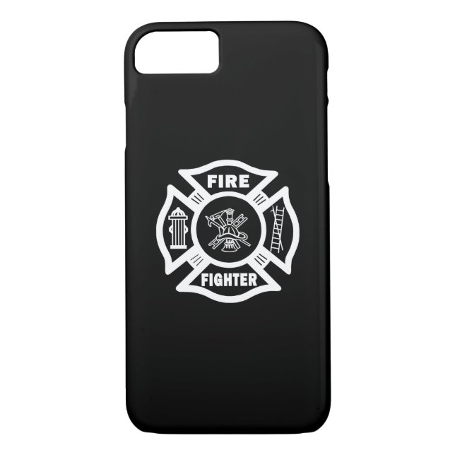 Firefighter Symbol Maltese Cross Case-Mate iPhone Case (Back)
