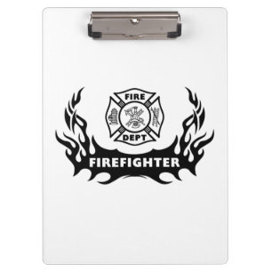 Firefighter Tattoo Clipboard