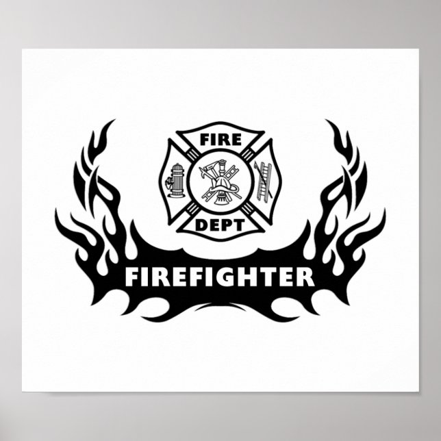 Firefighter Tattoo Poster (Front)