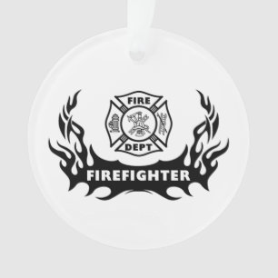 Firefighter Tattoos Ornament