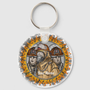 Firefighter Team keychain