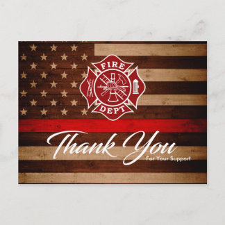 Firefighter Thank You Card