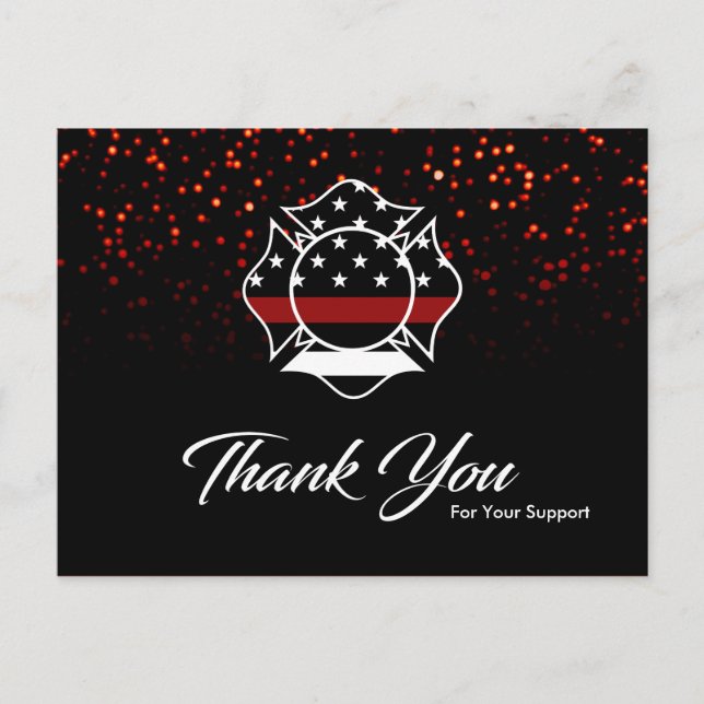 Firefighter Thank You Card (Front)