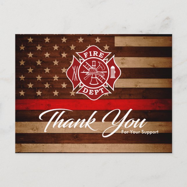 Firefighter Thank You Card (Front)