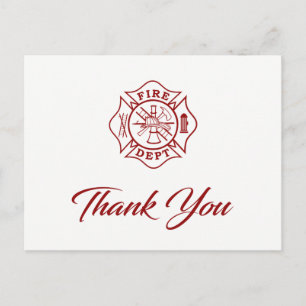 Firefighter Thank You Card