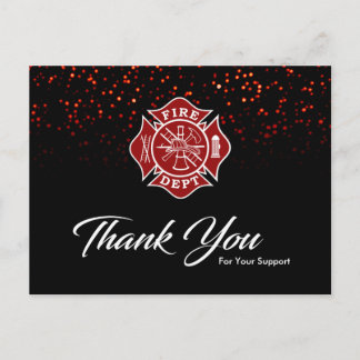 Firefighter Thank You Card