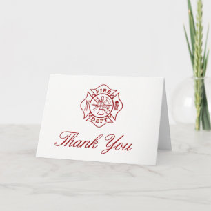 Firefighter Thank You Greeting Card