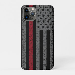 FireFighter Thin Red Line Flag iPhone 11 Pro Case