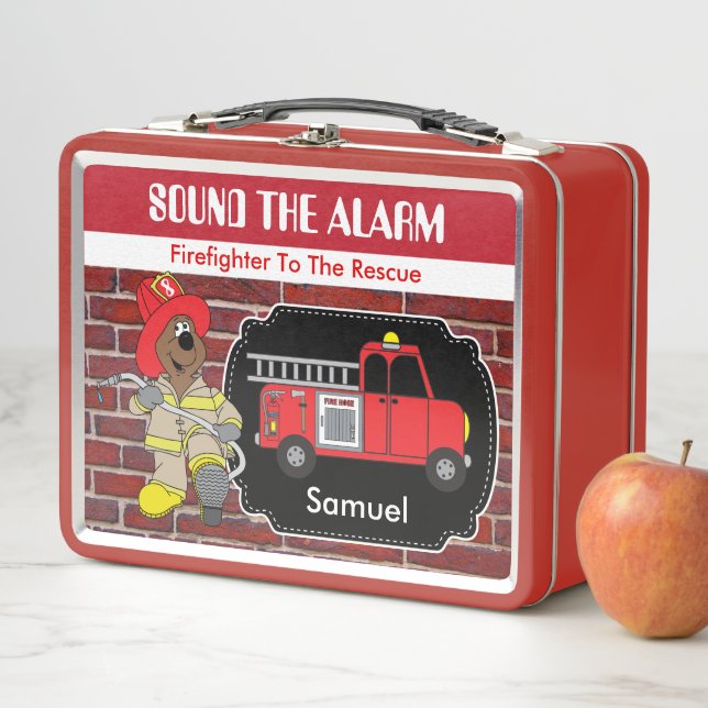 Firefighter to the Rescue Metal Lunch Box (In Situ)