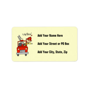 Firefighter to the Rescue T-shirts and Gifts Label