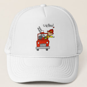 Firefighter To the Rescue Tshirts and Gifts Trucker Hat