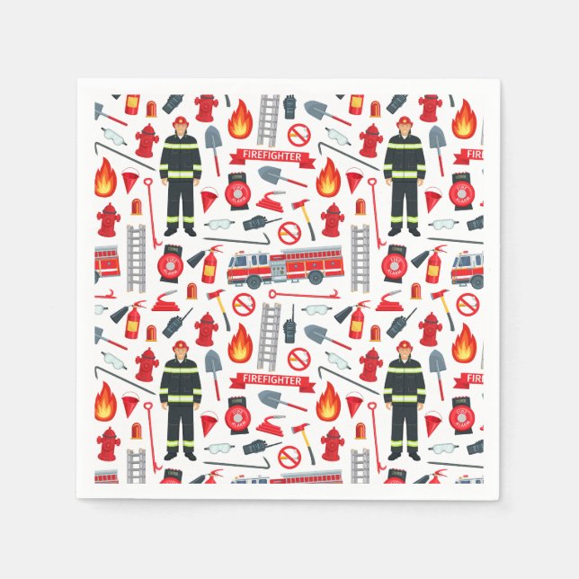Firefighter Tools  Napkin (Front)